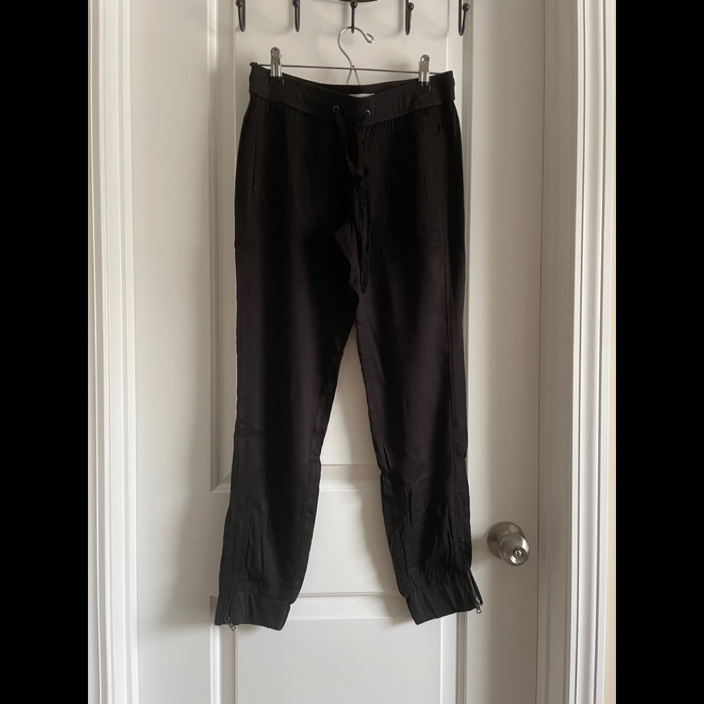 Barney’s New York Drawstring Joggers Zipper Pants